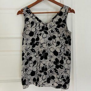 Ann Taylor | Floral Layer Tank Top Blouse Size XS